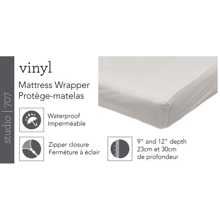 Alwyn Home Ginyard Vinyl Waterproof Zippered Mattress Protector